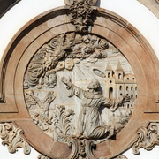 medalhão da igreja de São Francisco de Assis - Ouro Preto